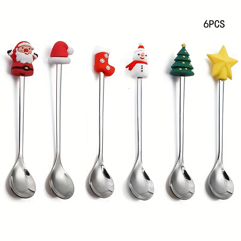 Conjunto de colheres de Natal