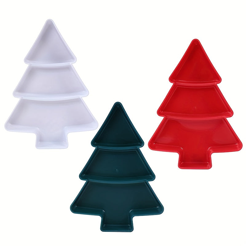 Travessas de Natal em Forma de Pinheiro