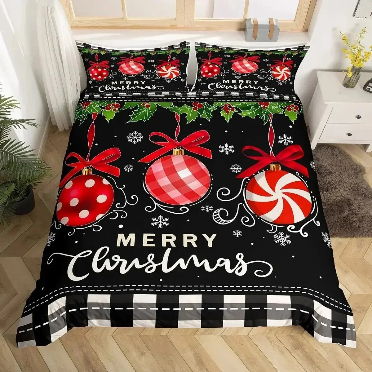 Conjunto de Edredão Natal