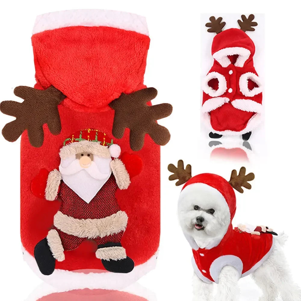 Roupa de rena para cães