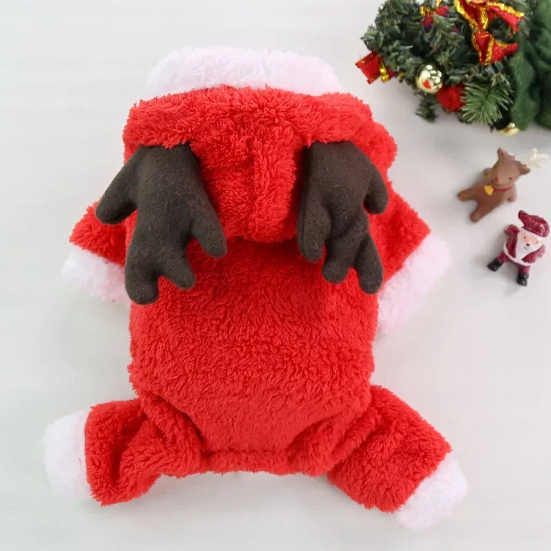 Roupa de rena para cães