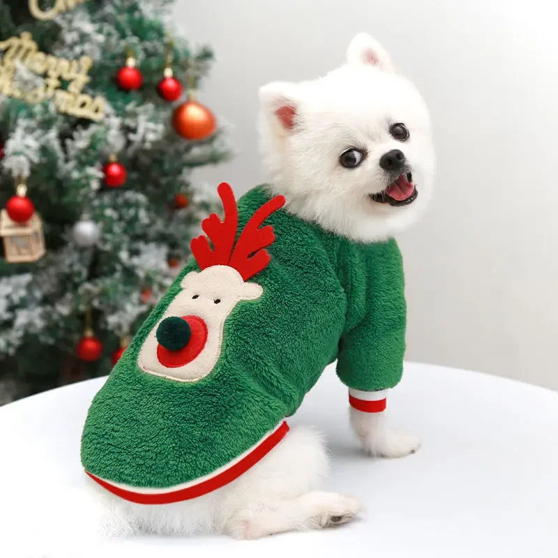Roupa de rena para cães