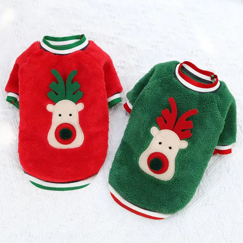 Roupa de rena para cães