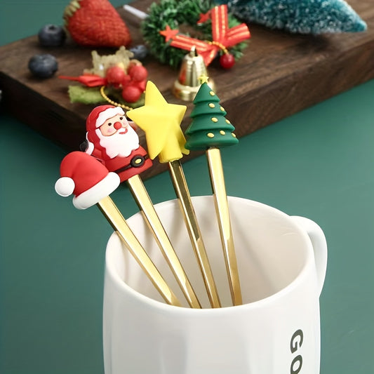Conjunto de colheres de Natal