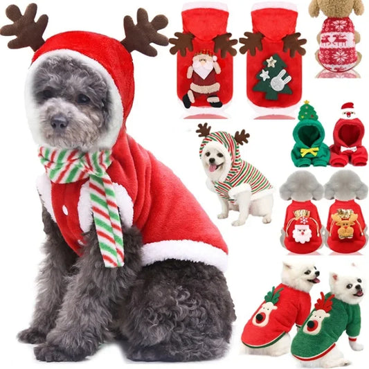 Roupa de rena para cães